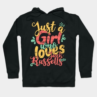 Just A Girl Who Loves Jack Russells Gifts for Dog Lovers print Hoodie